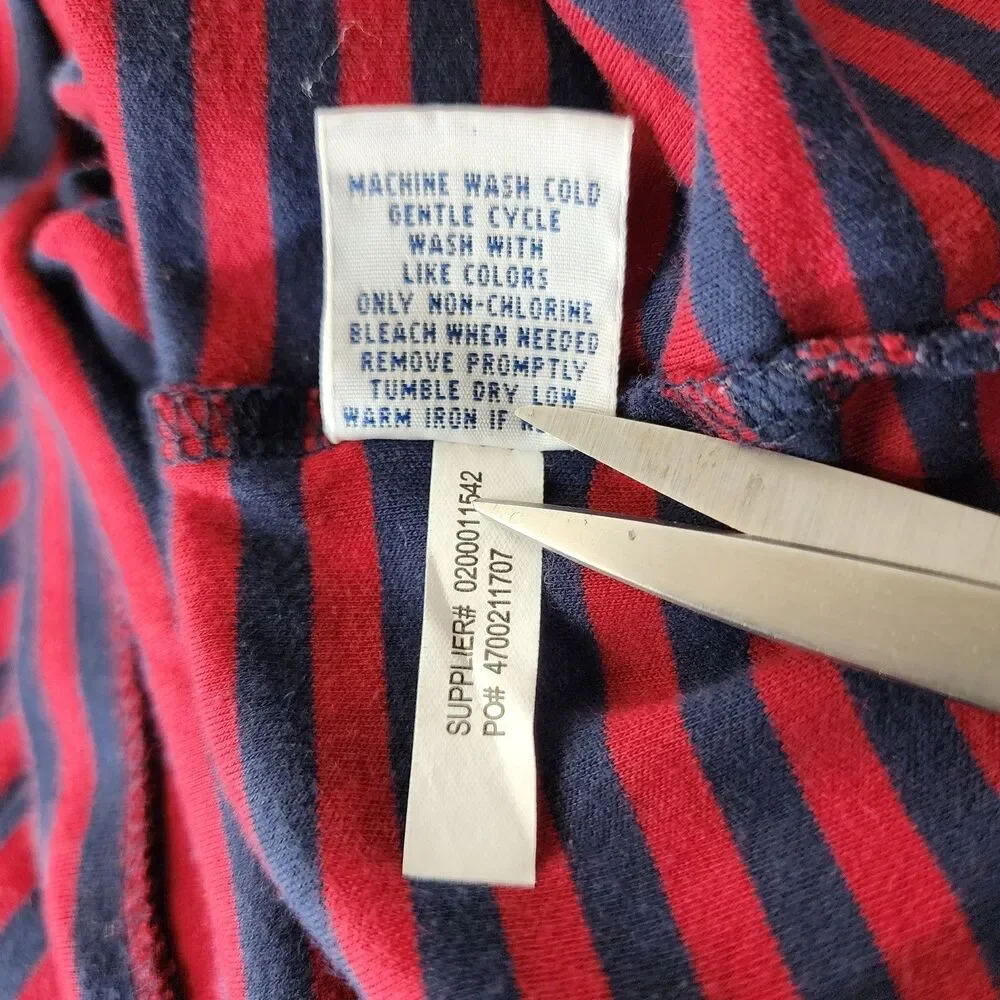 RALPH LAUREN POLO Shirt Mens XXL Blue Red Stripes PIMA SOFT TOUCH Casual Preppy
